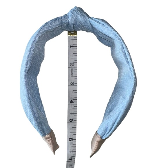 Blue Fabric Top Knot Headband Women’s or Girls - Picture 7 of 10